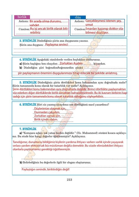 5 sınıf anıttepe yayınları türkçe ders kitabı cevapları